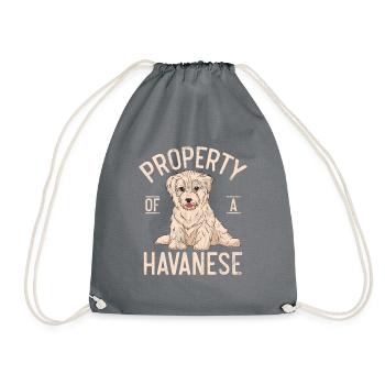 Gifts for Havanese Dog Lovers - Turnbeutel - Grau - Vorne
