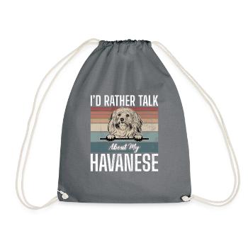 Gifts for Havanese Dog Lovers - Turnbeutel - Grau - Vorne
