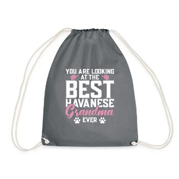 Gifts for Havanese Dog Lovers - Turnbeutel - Grau - Vorne