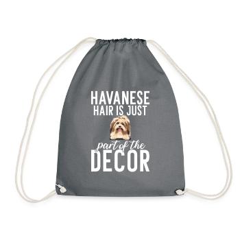 Gifts for Havanese Dog Lovers - Turnbeutel - Grau - Vorne