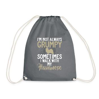 Gifts for Havanese Dog Lovers - Turnbeutel - Grau - Vorne