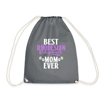 Rhodesian Ridgeback Gifts - Drawstring Bag - grey - Front