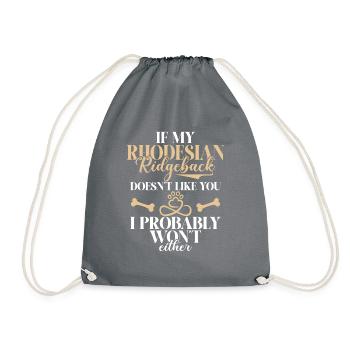 Cadeaux Rhodesian Ridgeback - Sac de sport léger - gris - Devant