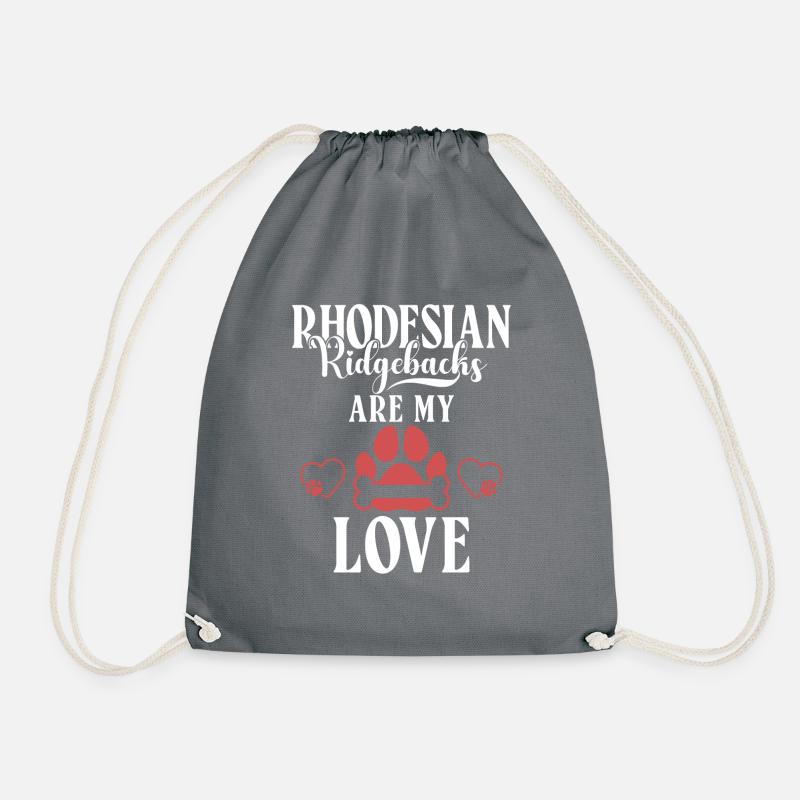 Rhodesian Ridgeback Gifts - Turnbeutel - Grau