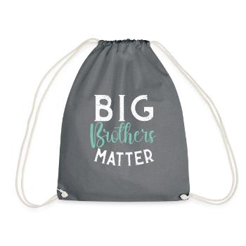 Big Brother Gift - Turnbeutel - Grau - Vorne
