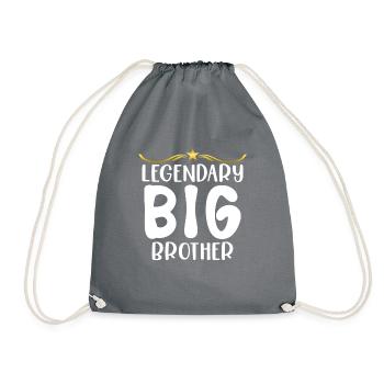 Big Brother Gift - Turnbeutel - Grau - Vorne