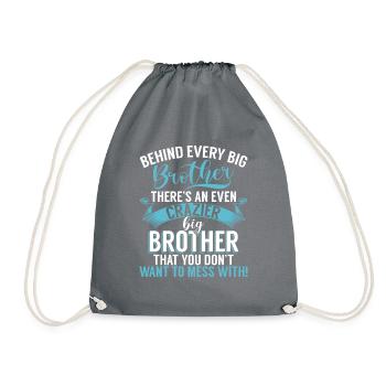 Brother Gifts - Turnbeutel - Grau - Vorne