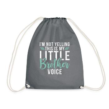 Cadeaux Petit Frère - Sac de sport léger - gris - Devant