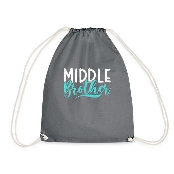 Cadeaux du frère du milieu - Sac de sport léger - gris - Devant