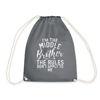 Cadeaux du frère du milieu - Sac de sport léger - gris - Devant