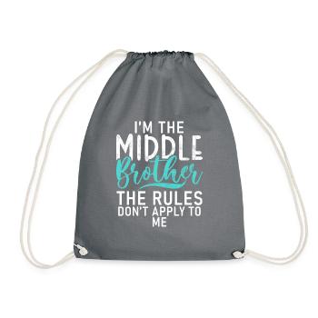 Cadeaux du frère du milieu - Sac de sport léger - gris - Devant