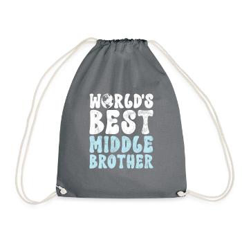 Cadeaux du frère du milieu - Sac de sport léger - gris - Devant
