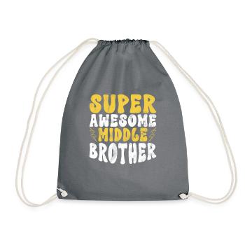 Cadeaux du frère du milieu - Sac de sport léger - gris - Devant