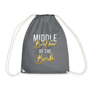 Cadeaux du frère du milieu - Sac de sport léger - gris - Devant