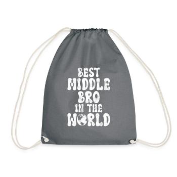 Cadeaux du frère du milieu - Sac de sport léger - gris - Devant