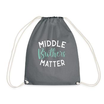 Cadeaux du frère du milieu - Sac de sport léger - gris - Devant