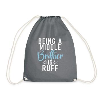 Cadeaux du frère du milieu - Sac de sport léger - gris - Devant