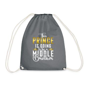 Middle Brother Gifts - Turnbeutel - Grau - Vorne
