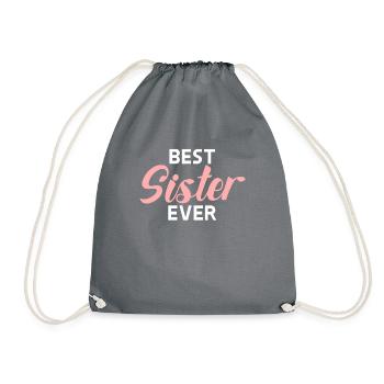 Sister Gifts - Drawstring Bag - grey - Front
