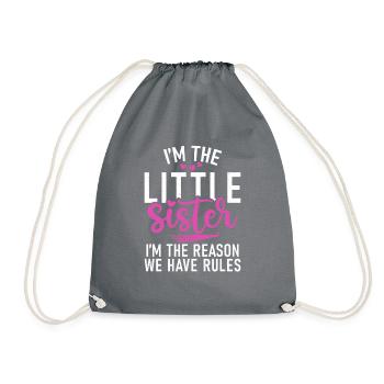 Little Sister Gifts - Turnbeutel - Grau - Vorne