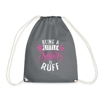 Little Sister Gifts - Turnbeutel - Grau - Vorne
