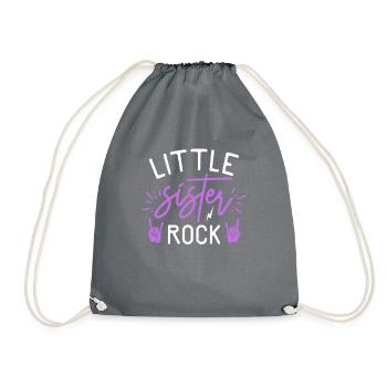 Cadeaux Petite Soeur - Sac de sport léger - gris - Devant