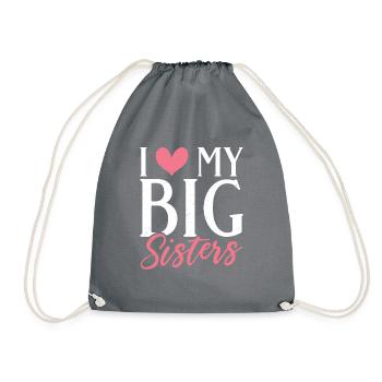 Little Sister Gifts - Turnbeutel - Grau - Vorne