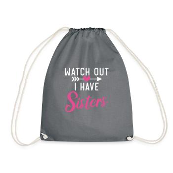 Little Sister Gifts - Turnbeutel - Grau - Vorne