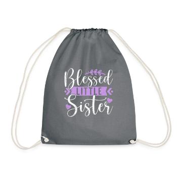 Cadeaux Petite Soeur - Sac de sport léger - gris - Devant