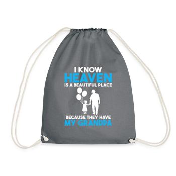 Grandpa Gifts - Turnbeutel - Grau - Vorne