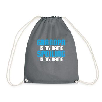Grandpa Gifts - Turnbeutel - Grau - Vorne