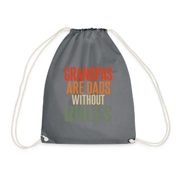 Grandpa Gifts - Turnbeutel - Grau - Vorne
