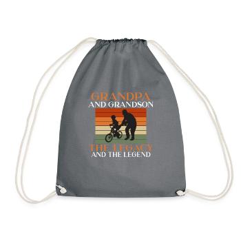 Grandpa Gifts - Turnbeutel - Grau - Vorne