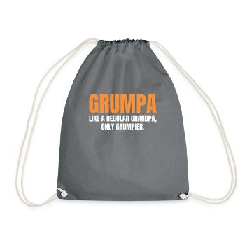 Grandpa Gifts - Turnbeutel - Grau - Vorne