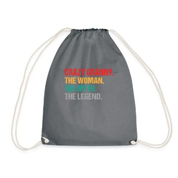 Cadeaux grand-mère - Sac de sport léger - gris - Devant