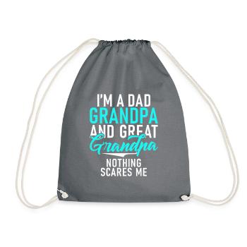Cadeaux arrière-grand-père - Sac de sport léger - gris - Devant