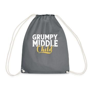 Middle Child Gifts - Turnbeutel - Grau - Vorne