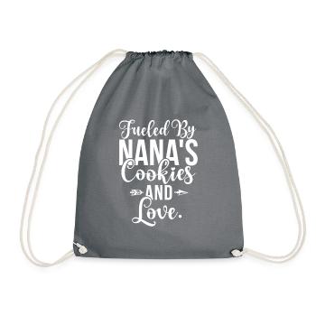 Nana Gifts - Drawstring Bag - grey - Front