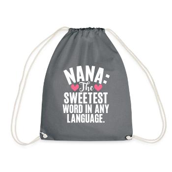 Nana Gifts - Turnbeutel - Grau - Vorne