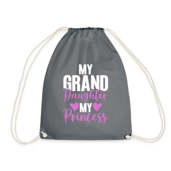 Cadeaux de petite-fille - Sac de sport léger - gris - Devant