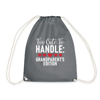 Cadeaux de petite-fille - Sac de sport léger - gris - Devant