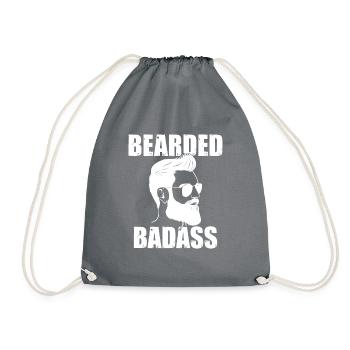 Giftidea Beard Men - Turnbeutel - Grau - Vorne