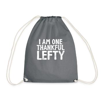 Left Handers Gifts - Turnbeutel - Grau - Vorne
