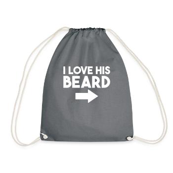 Giftidea Beard Men - Turnbeutel - Grau - Vorne
