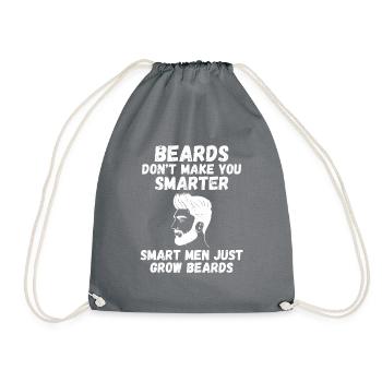 Giftidea Beard Men - Turnbeutel - Grau - Vorne