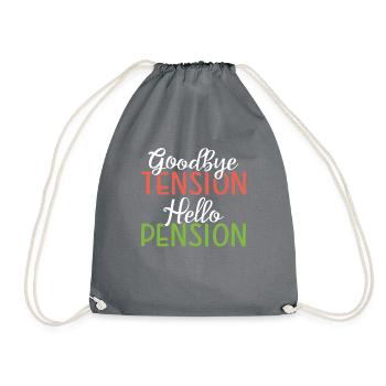 Retirement Gifts - Drawstring Bag - grey - Front