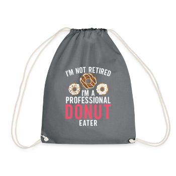 Retirement Gifts - Drawstring Bag - grey - Front