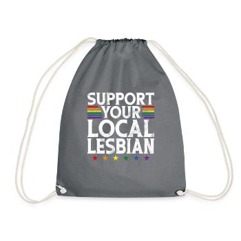 Lesbian Gifts - Turnbeutel - Grau - Vorne