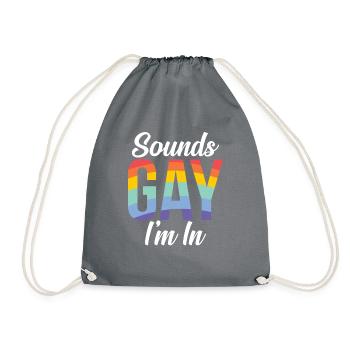 Gay Gifts - Turnbeutel - Grau - Vorne