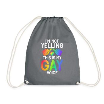 Gay Gifts - Turnbeutel - Grau - Vorne